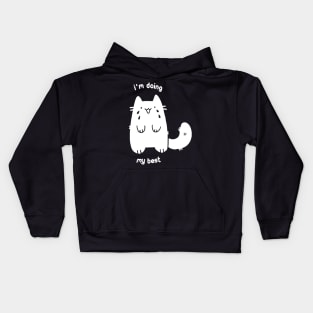 Cat I'm doing my best Kids Hoodie